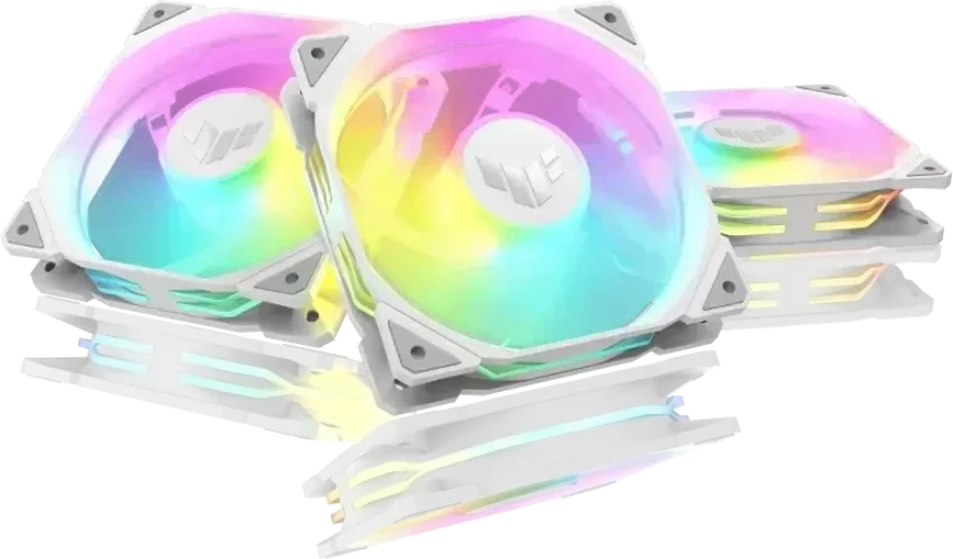 Вентилятор для корпуса ASUS TUF GAMING TR120 FAN ARGB REVERSE WHITE 3IN1 120x120x28 TR120-1R/WT/REV/