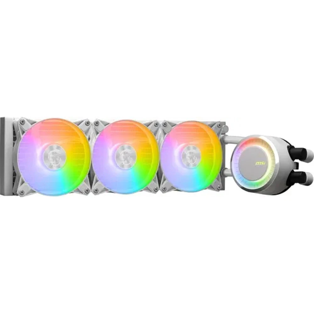 Водяное охлаждение MSI MAG CORELIQUID E360 WHITE, 3x120mm — 5