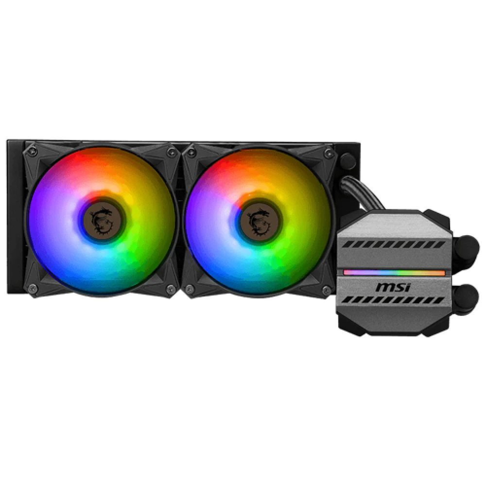 Водяное охлаждение MSI MAG CORELIQUID M240, 2x120mm, ARGB — 4