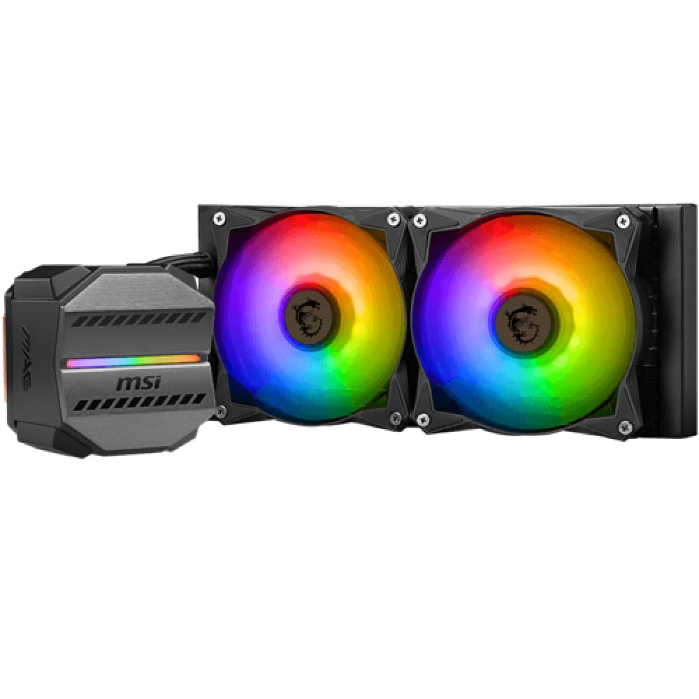 Водяное охлаждение MSI MAG CORELIQUID M240, 2x120mm, ARGB — 5