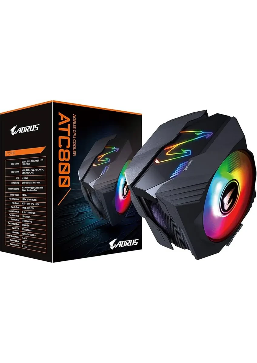 Воздушное охлаждение AORUS ATC800, 120 мм, RGB, TDP 250W