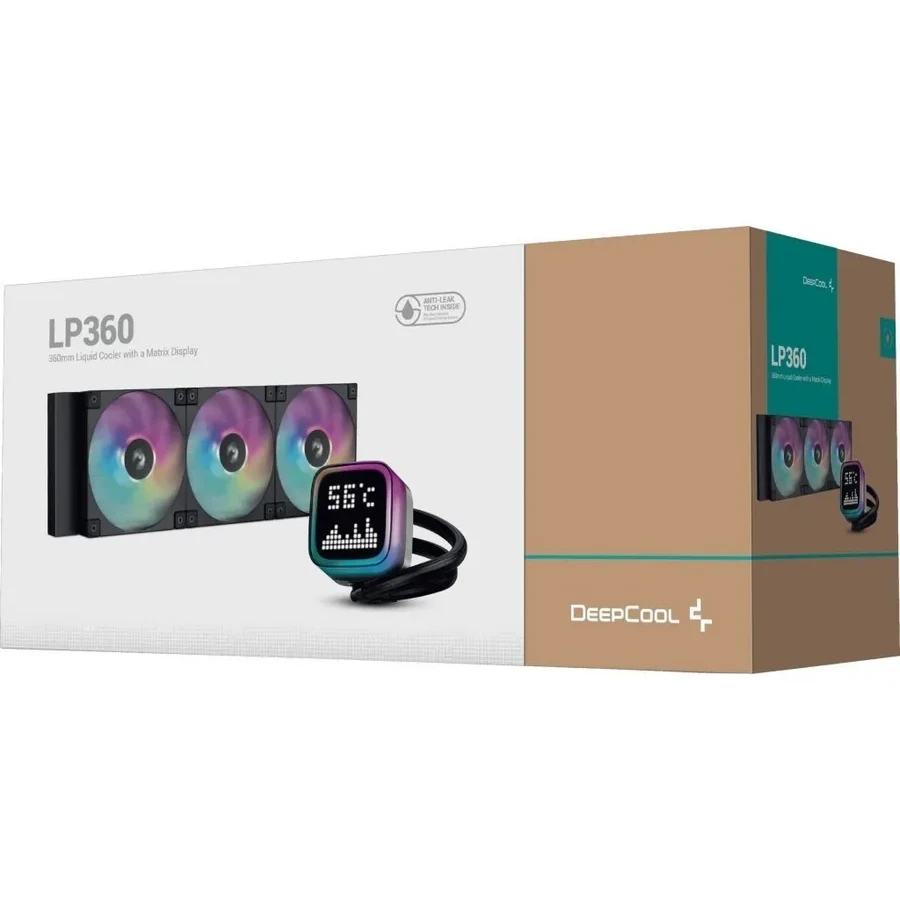 Жидкостное охлаждение Deepcool LP360, 3*120mm ARGB, 300W TDP