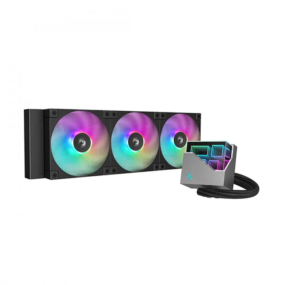 Жидкостное охлаждение Deepcool LT360 ARGB, 3*120mm, 300W TDP