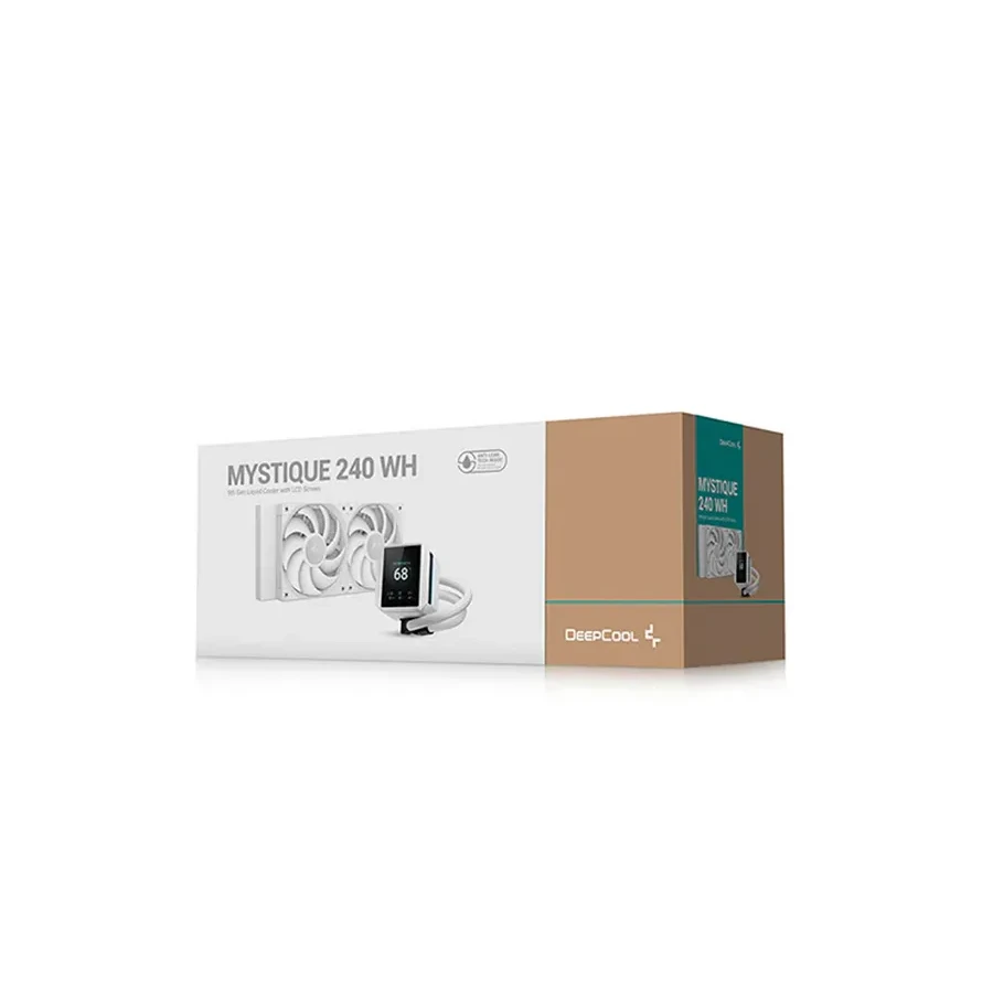 Жидкостное охлаждение Deepcool MYSTIQUE 240, 2*120mm, 280W, белое