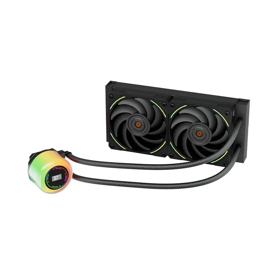 Жидкостное охлаждение 1STPLAYER CC 240, 2*120mm, 250W, черное