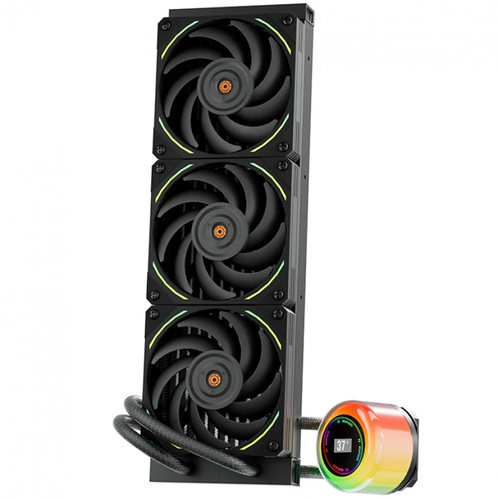 Водяное охлаждение 1STPLAYER CC 360 BLACK, 3*120мм, чёрный