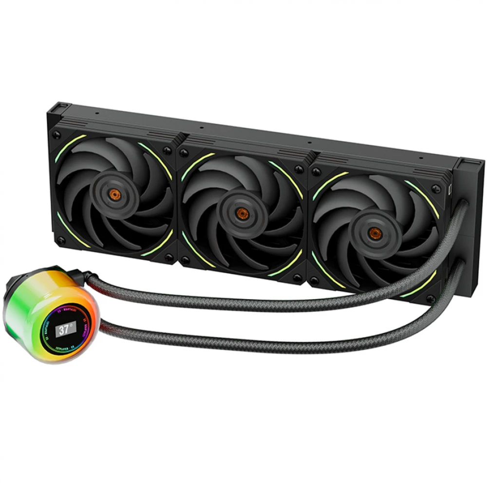 Водяное охлаждение 1STPLAYER CC 360 BLACK, 3*120мм, чёрный — 3