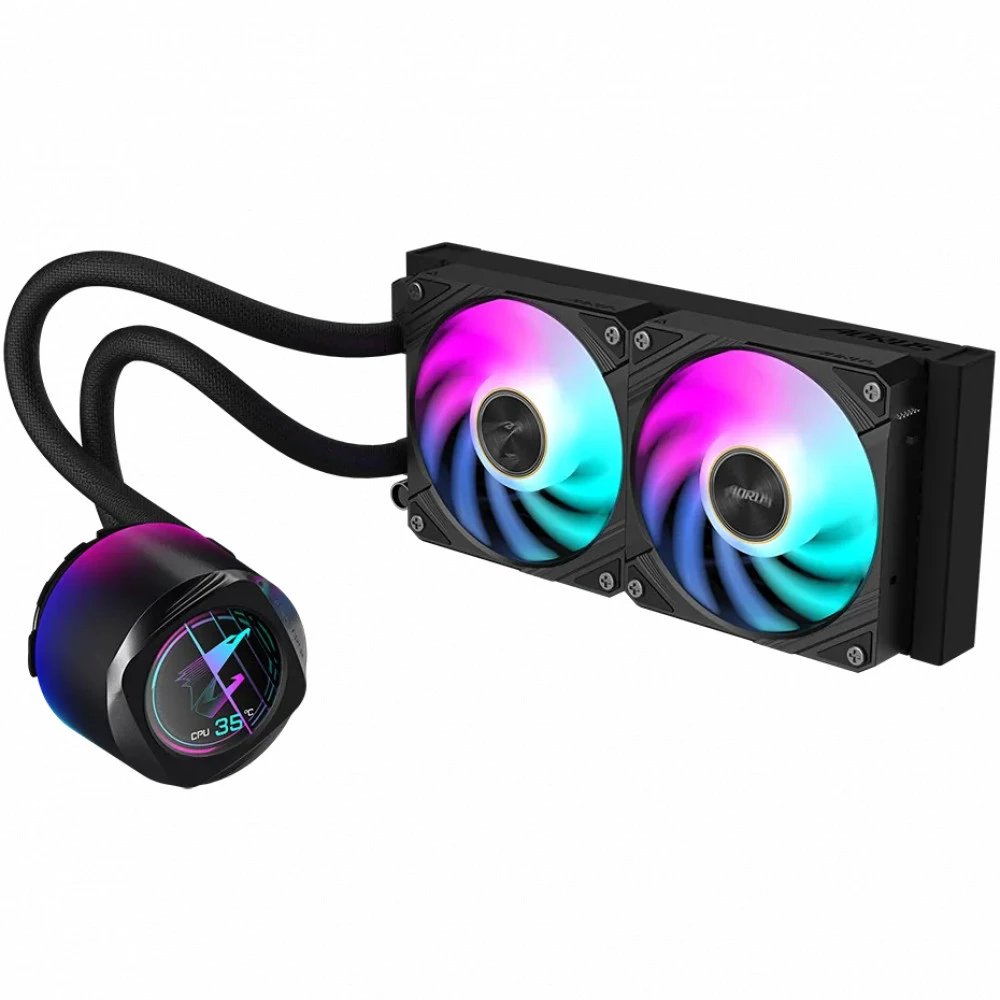 Водяное охлаждение Gigabyte AORUS WATERFORCE X II 240, 2*120мм