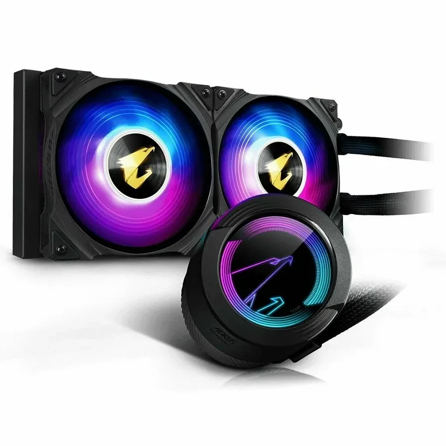 Водяное охлаждение Gigabyte AORUS WATERFORCE X 240, 2*120мм