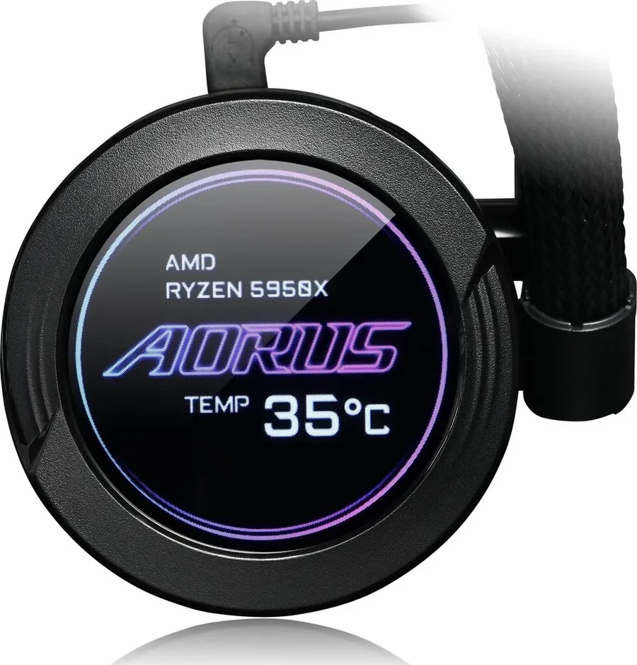 Водяное охлаждение Gigabyte AORUS WATERFORCE X 240, 2*120мм — 2
