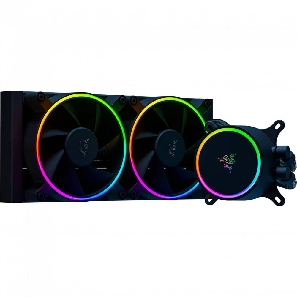 Водяное охлаждение Razer Hanbo Chroma RGB, 240мм, RGB, чёрный — 2