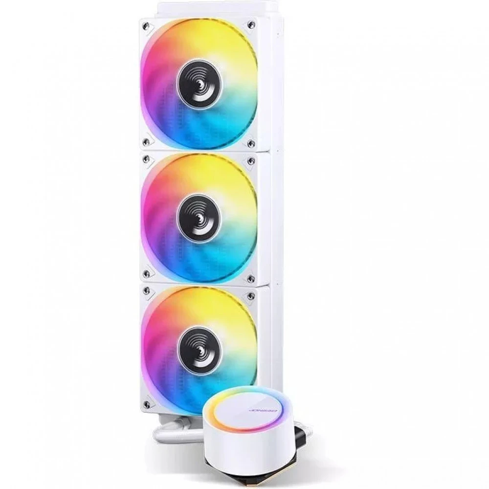 Водяное охлаждение Jonsbo TG-360 White, 3*120мм, белый — 4