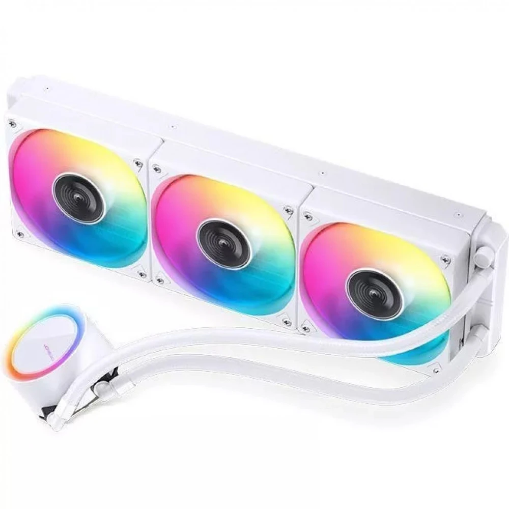Водяное охлаждение Jonsbo TG-360 White, 3*120мм, белый — 5