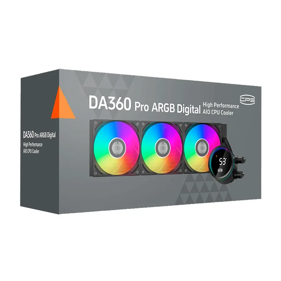Жидкостное охлаждение PCCooler DA360 Pro ARGB BK TDP 300W — 2