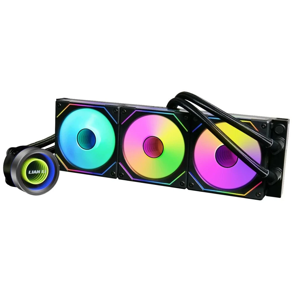 Водяное охлаждение Lian Li GALAHAD II LITE 360 RGB чёрное — 3