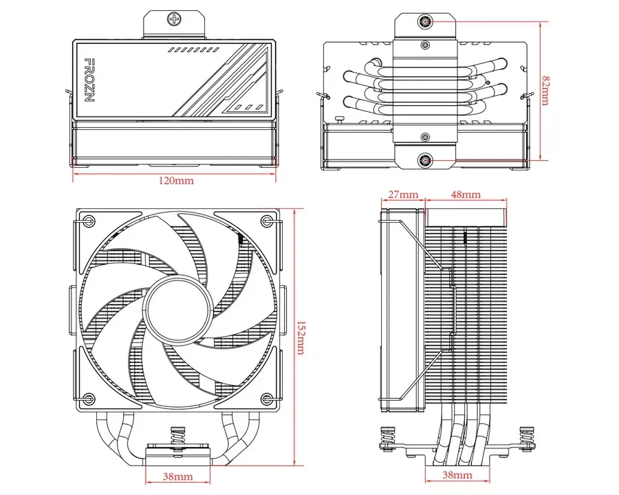 Воздушное охлаждение ID-Cooling FROZN A410 ARGB WHITE