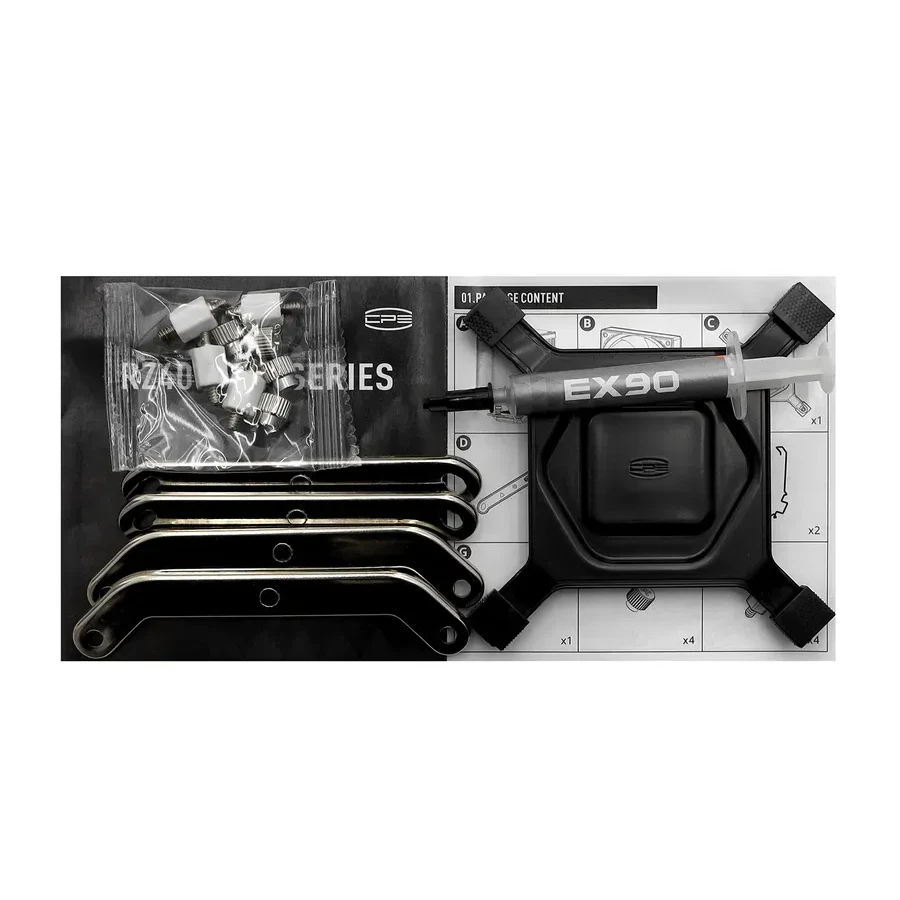Воздушное охлаждение PCCooler RZ400 V2, TDP 245W, белое — 2