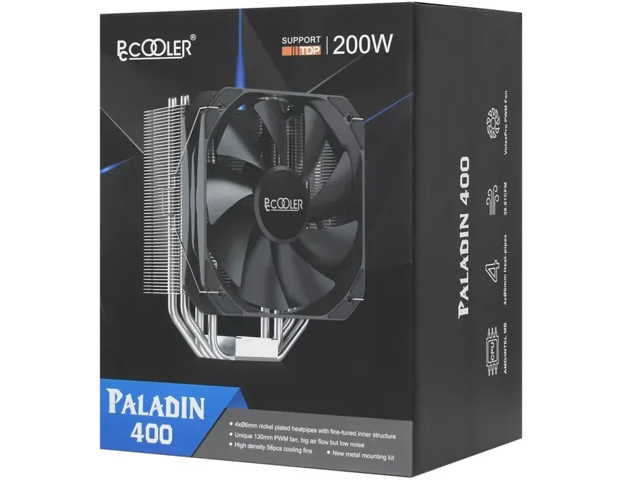 Воздушное охлаждение PCCooler PALADIN 400 TDP235W, чёрный — 2