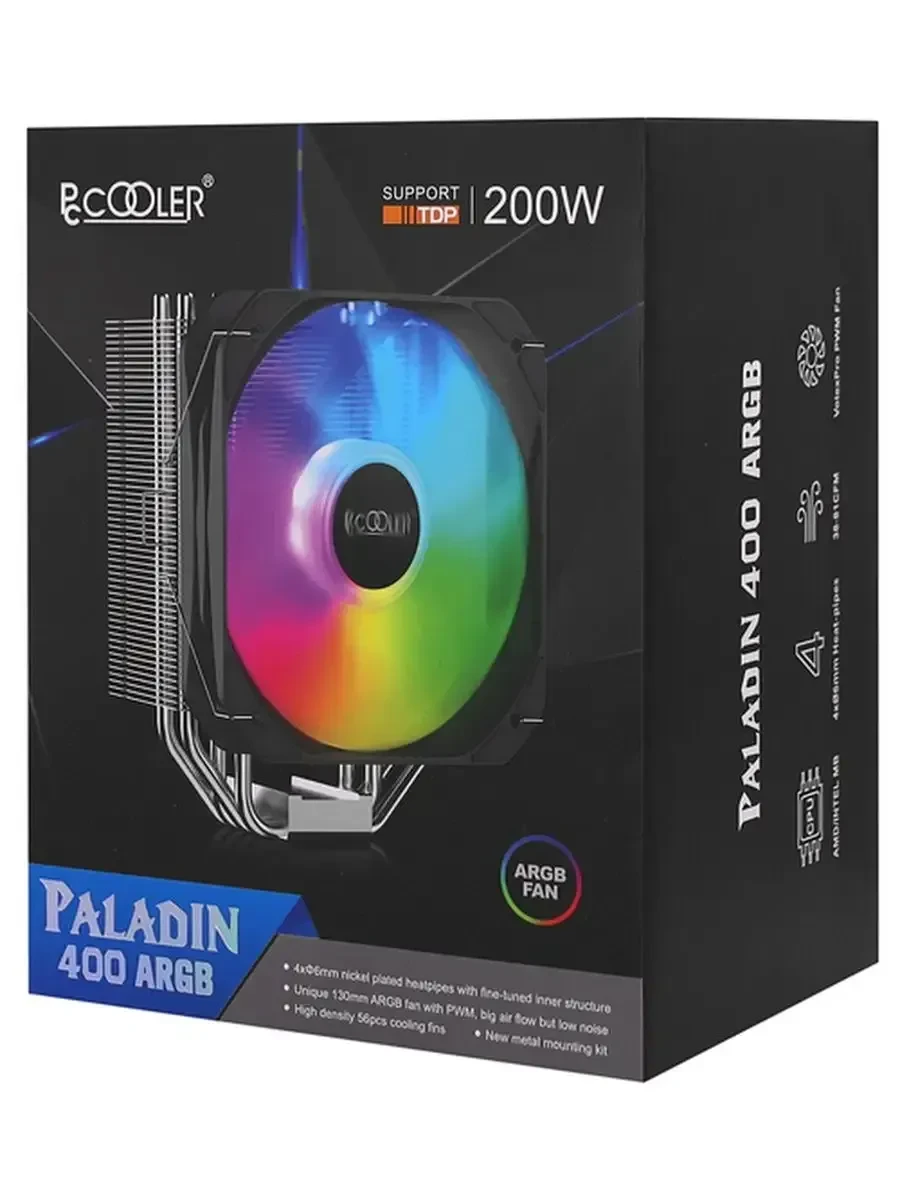 Воздушное охлаждение PCCooler PALADIN 400 ARGB TDP235W
