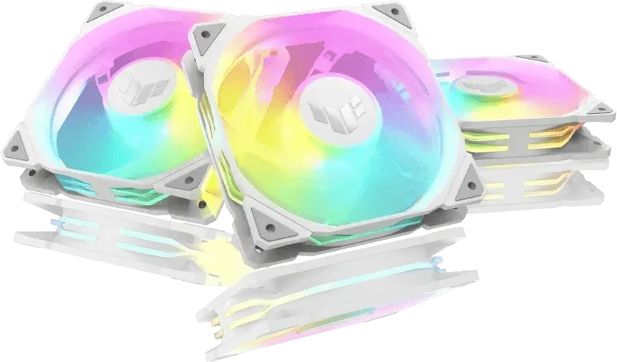 Комплект вентиляторов ASUS TUF GAMING TR120 WHITE, 3x