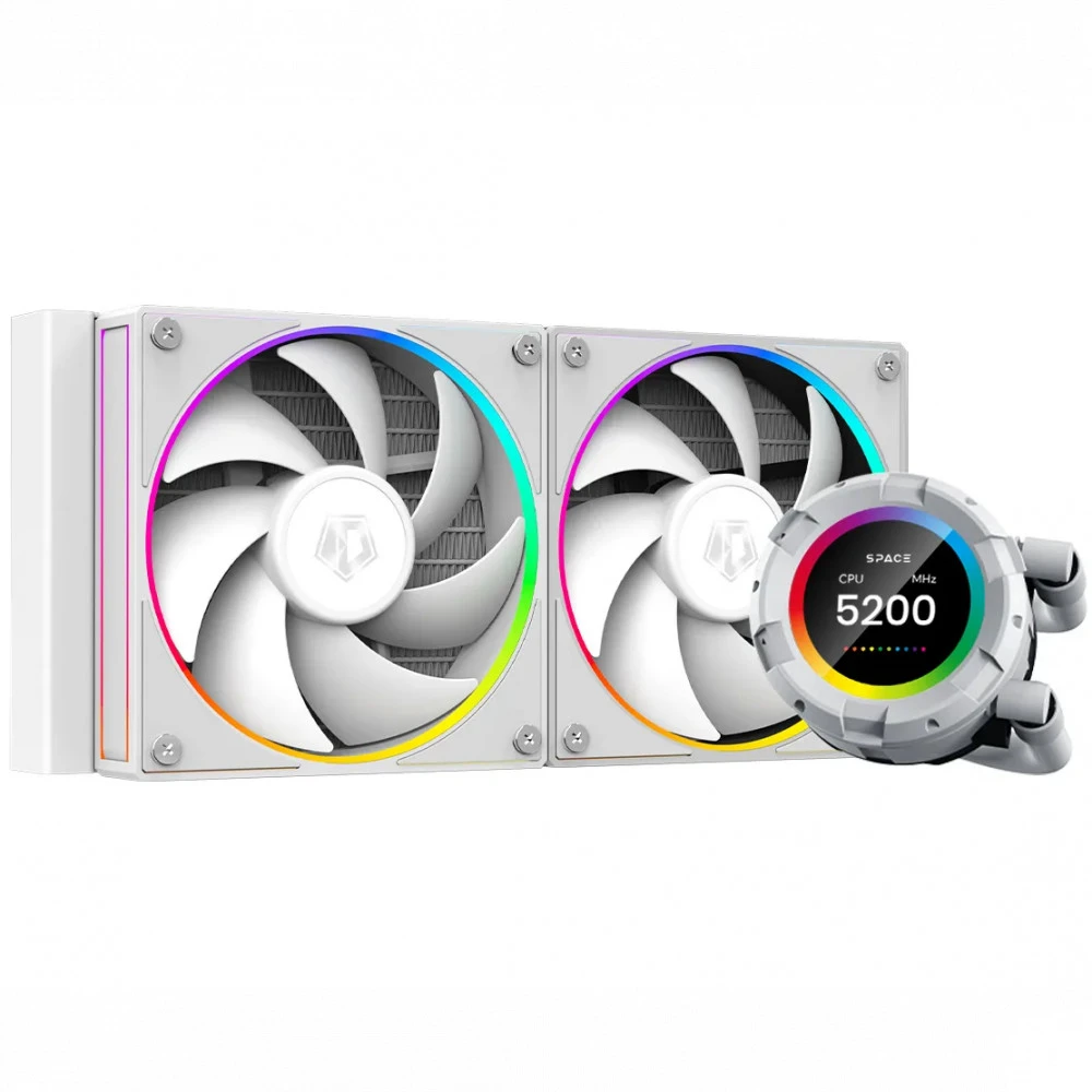 Водяное охлаждение ID-Cooling SL240 White, 240mm, белое — 5