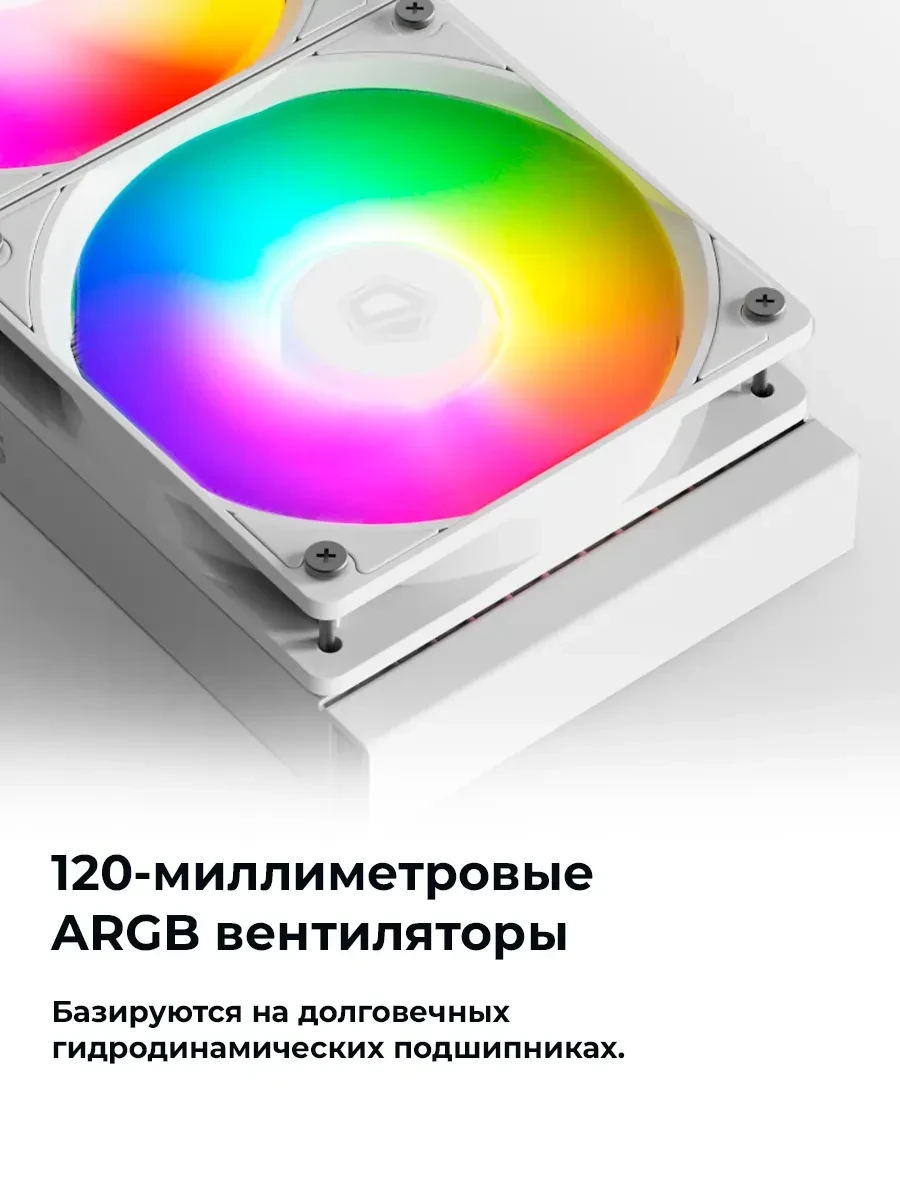 Водяное охлаждение ID-Cooling SL360 XE WHITE — 5