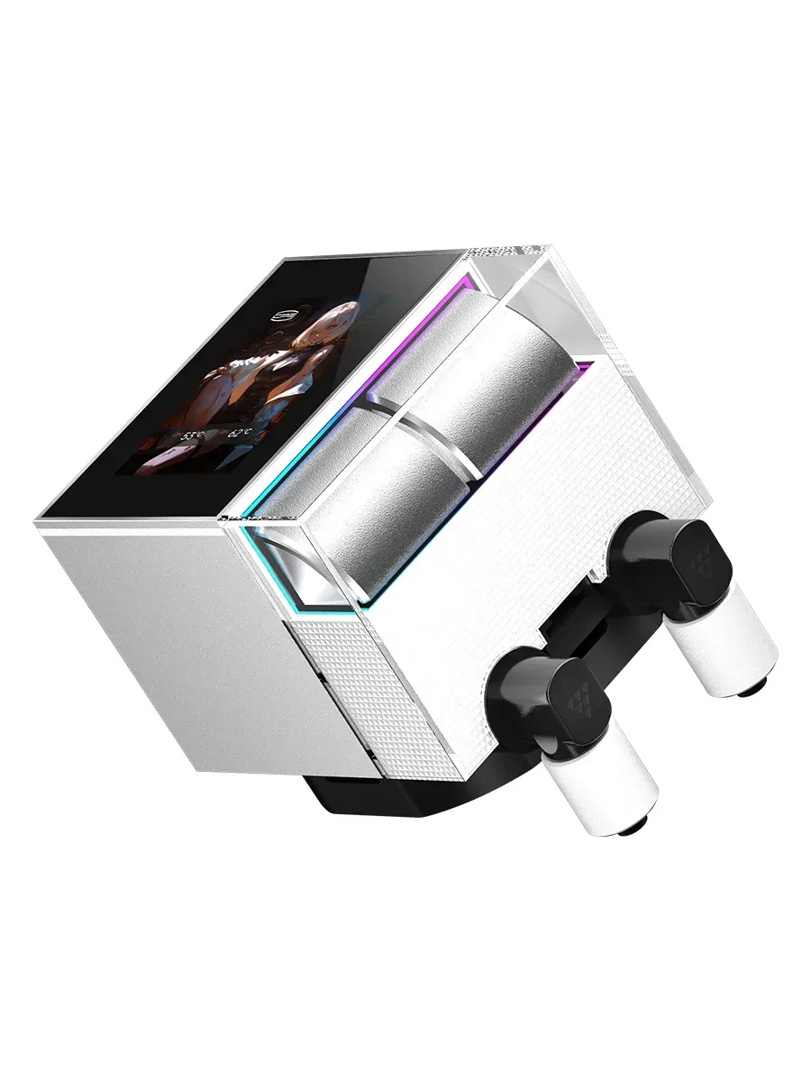 Водяное охлаждение PCCooler DS360 Display WH, 360мм, белое