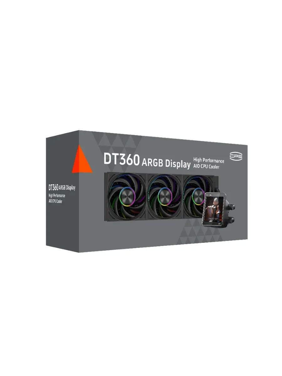 Водяное охлаждение PCCooler DT360 ARGB Display Black, LGA115X/1200/1700/1851/AM4/AM5 — 5
