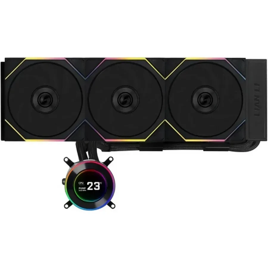 Водяное охлаждение Lian Li Hydroshift LCD-C 360TL Black, LGA115X/1200/1700/AM4/AM5