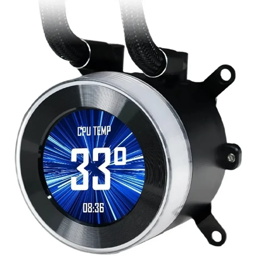 Водяное охлаждение Lian Li Hydroshift LCD-C 360TL Black, LGA115X/1200/1700/AM4/AM5 — 3