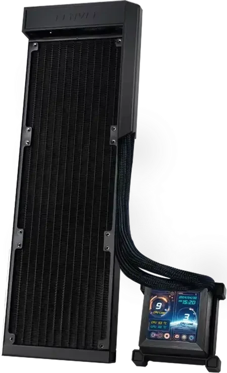 Водяное охлаждение Lian Li HydroShift LCD 360 Black, 3x120mm, AM5/AM4/LGA