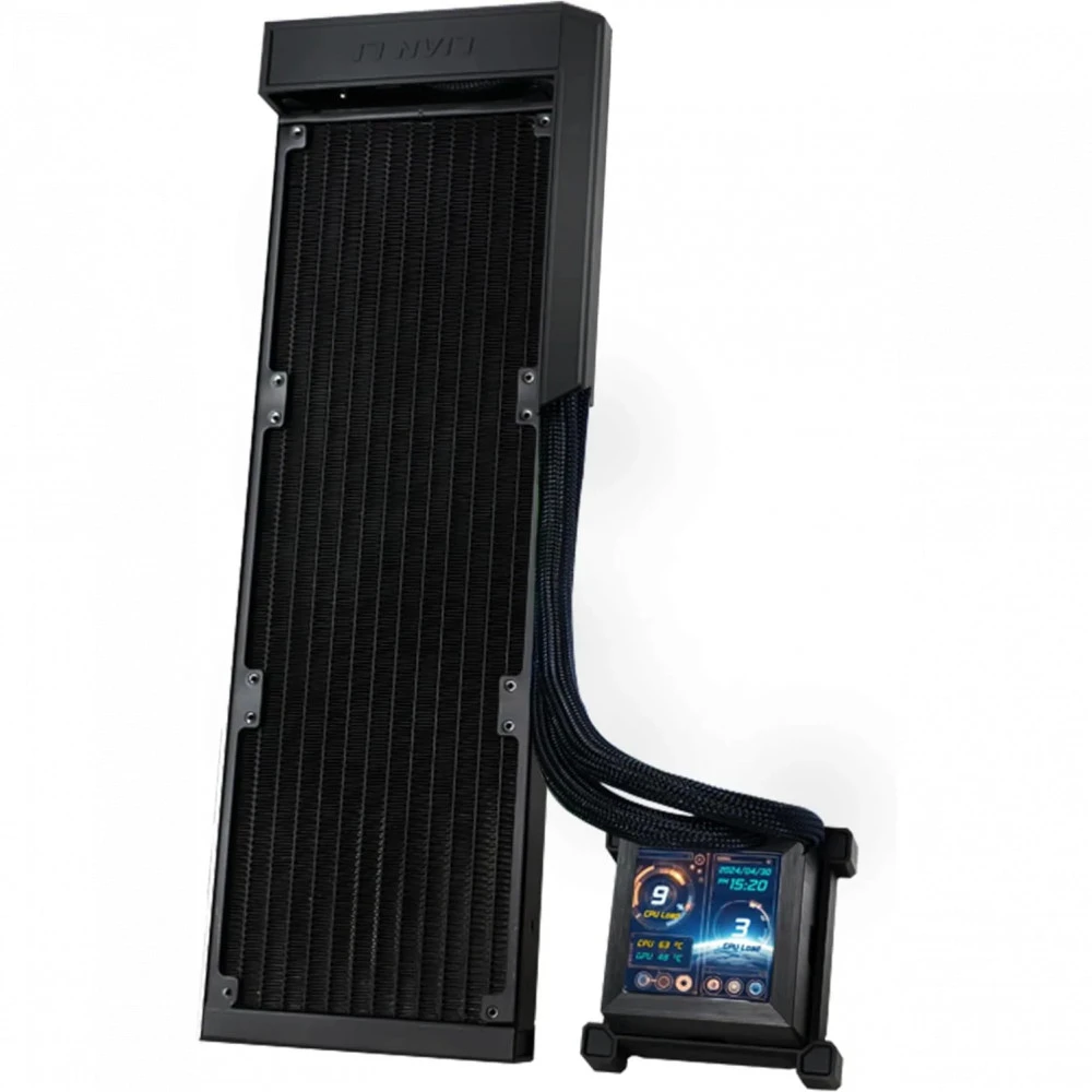 Водяное охлаждение Lian Li HydroShift LCD 360 Black, 3x120mm, AM5/AM4/LGA — 2