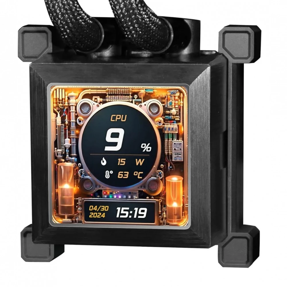 Водяное охлаждение Lian Li HydroShift LCD 360 Black, 3x120mm, AM5/AM4/LGA — 4