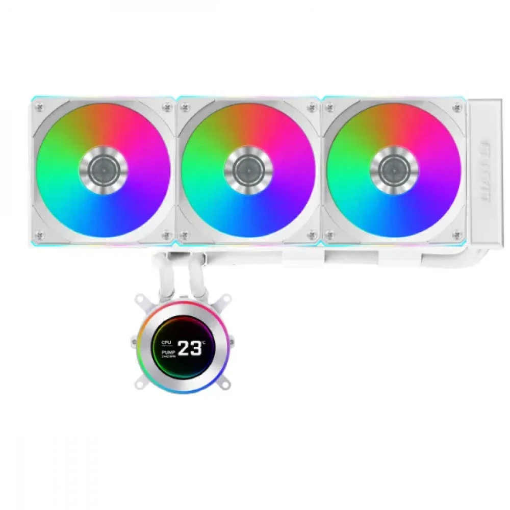 Водяное охлаждение Lian Li Hydroshift LCD-C 360CL White, AM5/AM4/LGA