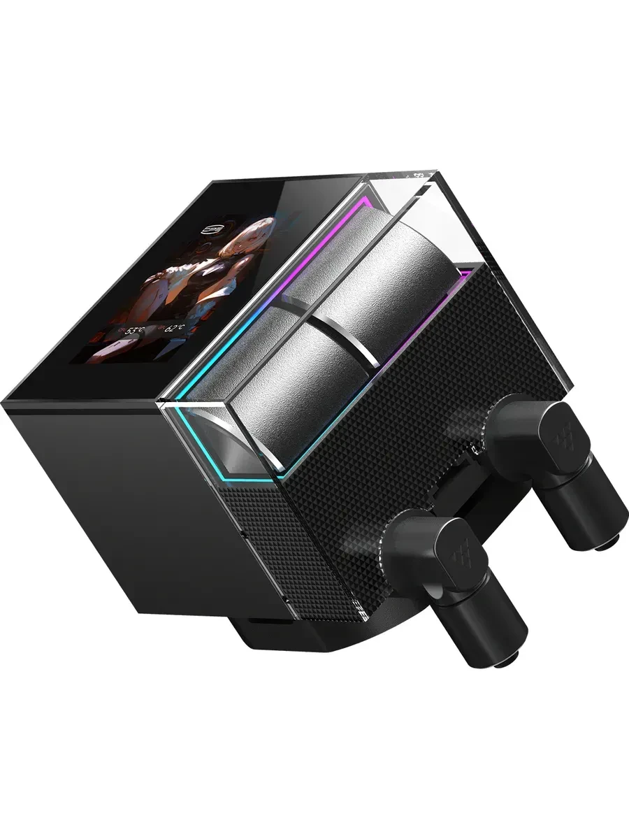Водяное охлаждение PCCooler DS360 Display Black, AM5/AM4/LGA1200/1700 — 2