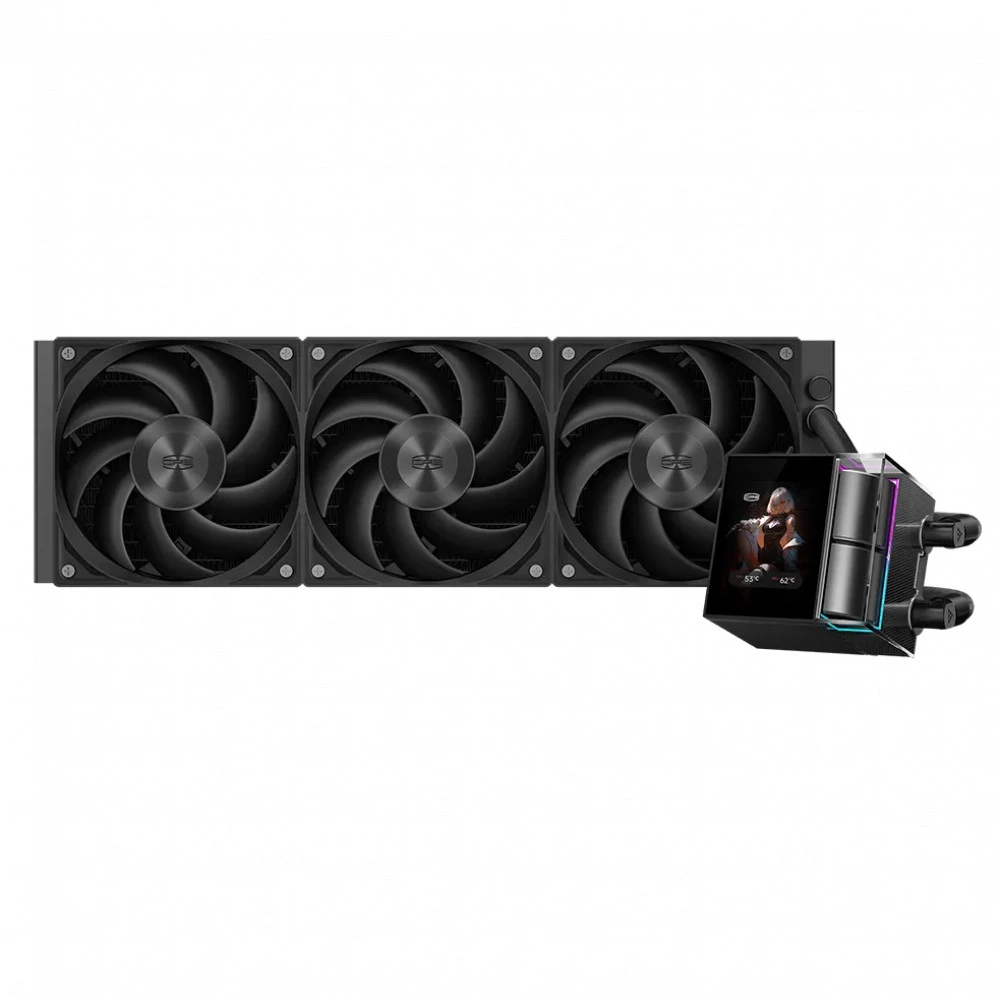 Водяное охлаждение PCCooler DS360 Display Black, AM5/AM4/LGA1200/1700 — 4
