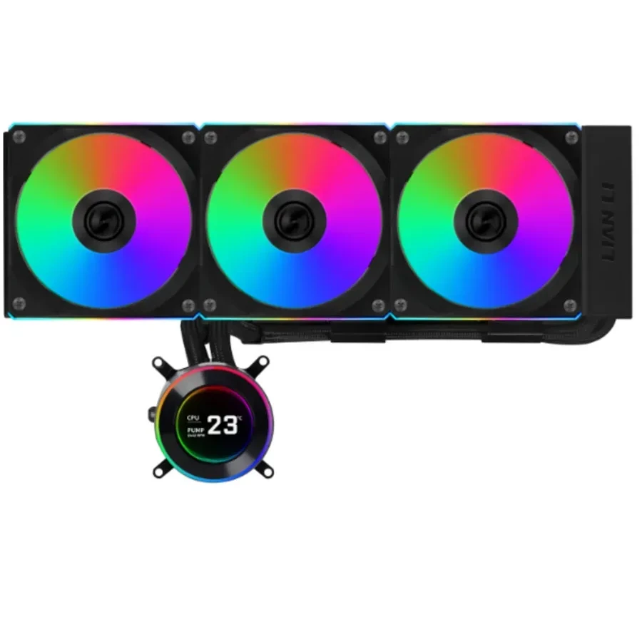 Водяное охлаждение Lian Li Hydroshift LCD-C 360, 360mm, Чёрное — 2