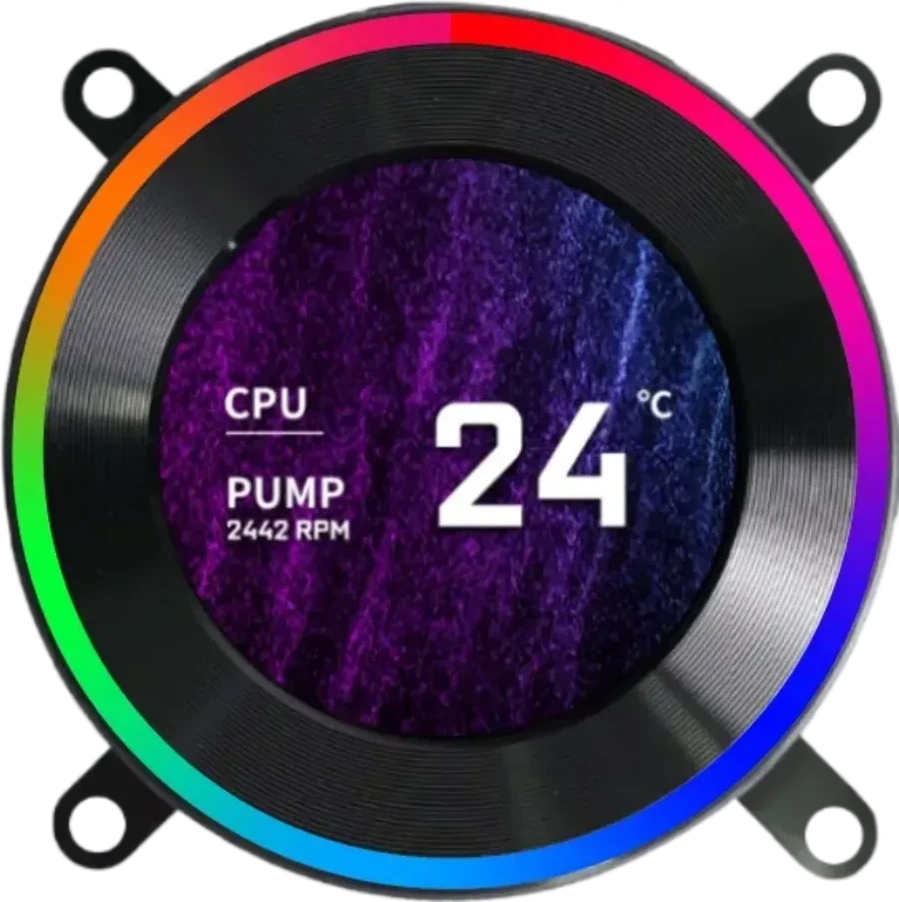 Водяное охлаждение Lian Li Hydroshift LCD-C 360, 360mm, Чёрное — 3
