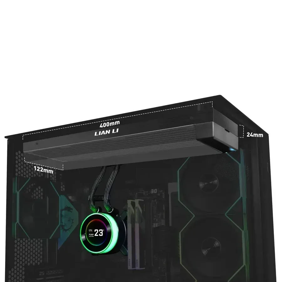 Водяное охлаждение Lian Li Hydroshift LCD-C 360N, 360mm, Чёрное