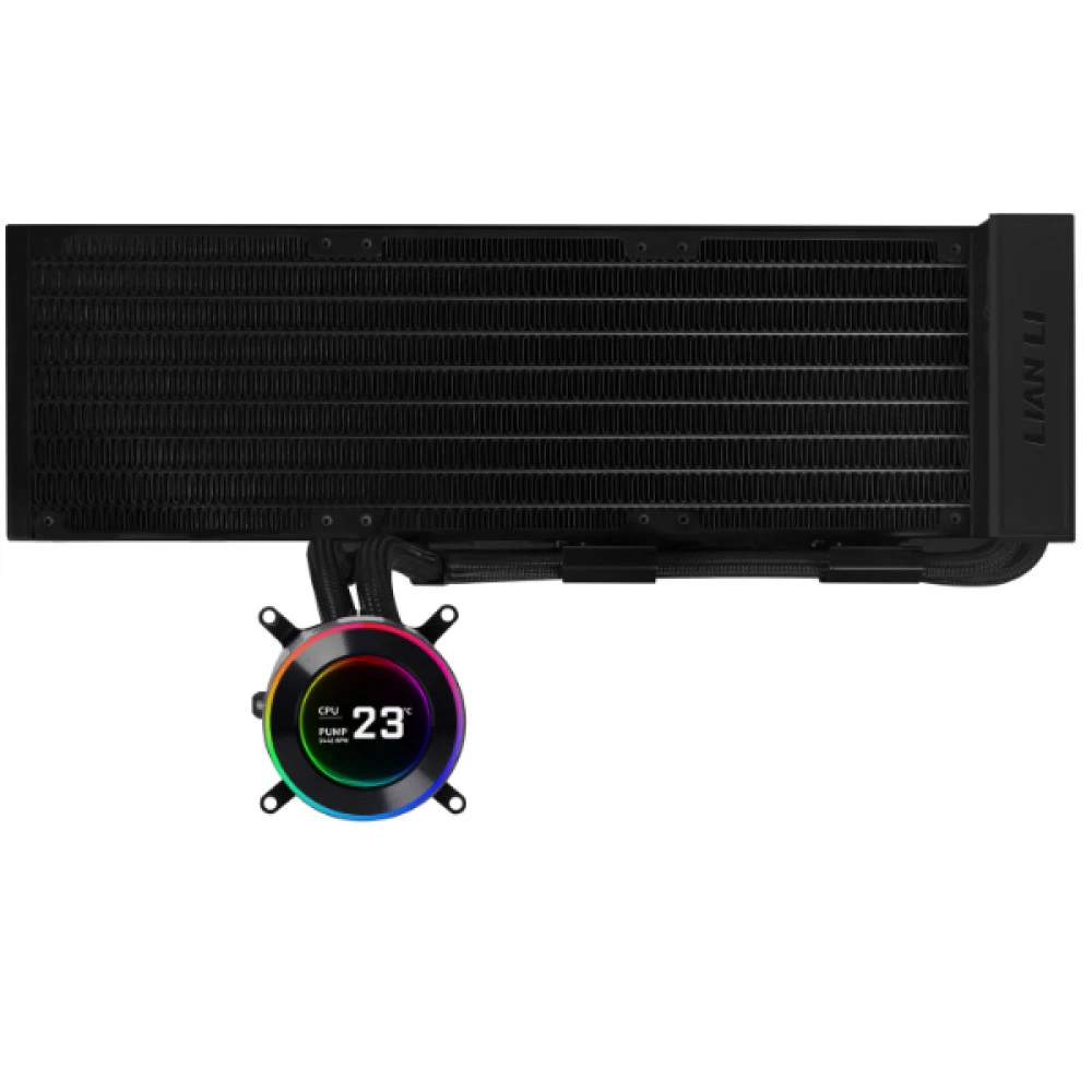 Водяное охлаждение Lian Li Hydroshift LCD-C 360N, 360mm, Чёрное — 2