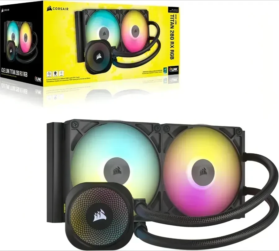 Водяное охлаждение Corsair LINK TITAN 280 RX RGB — 4