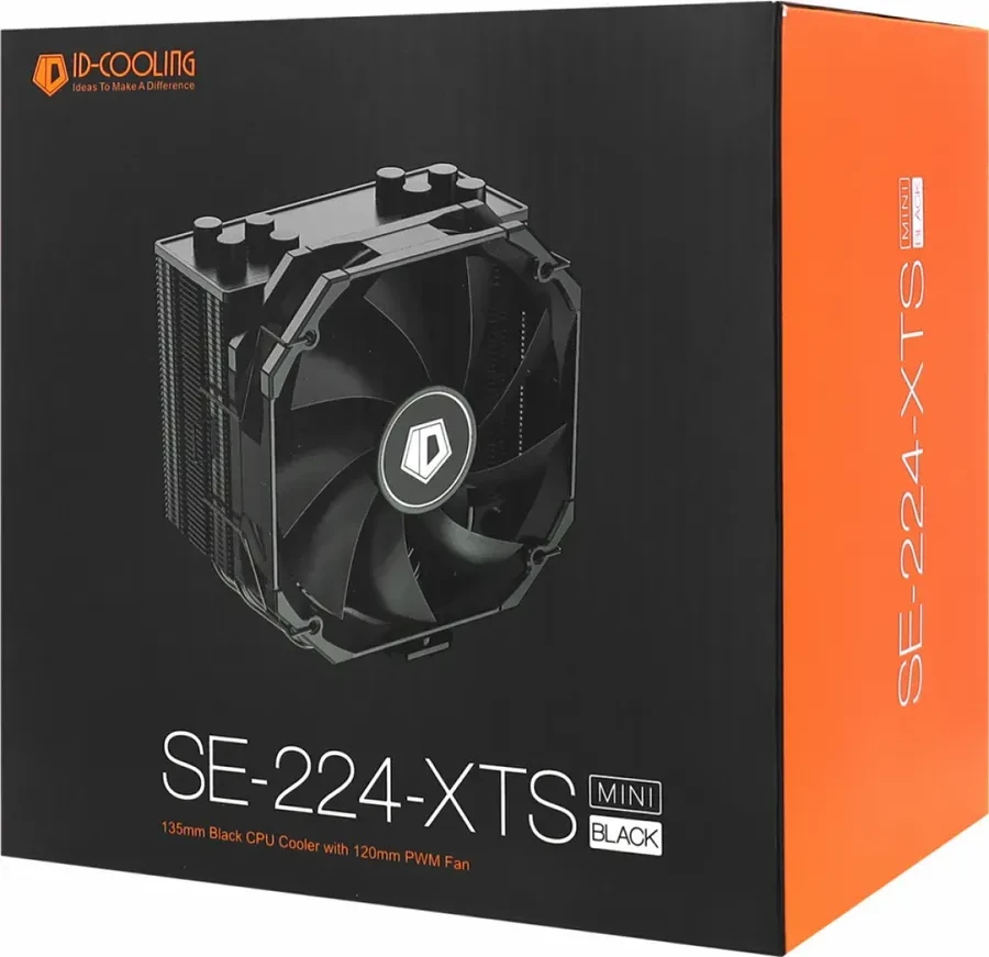 Воздушное охлаждение ID-Cooling SE-224-XTS MINI BLACK, 180W — 2