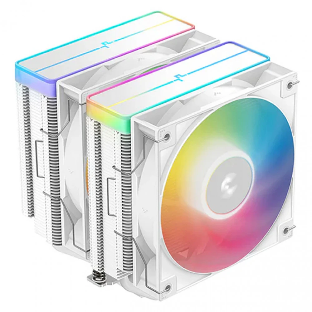 Кулер Deepcool AG620 WH ARGB V2, 2х120мм, Intel/AMD, 260W, белый