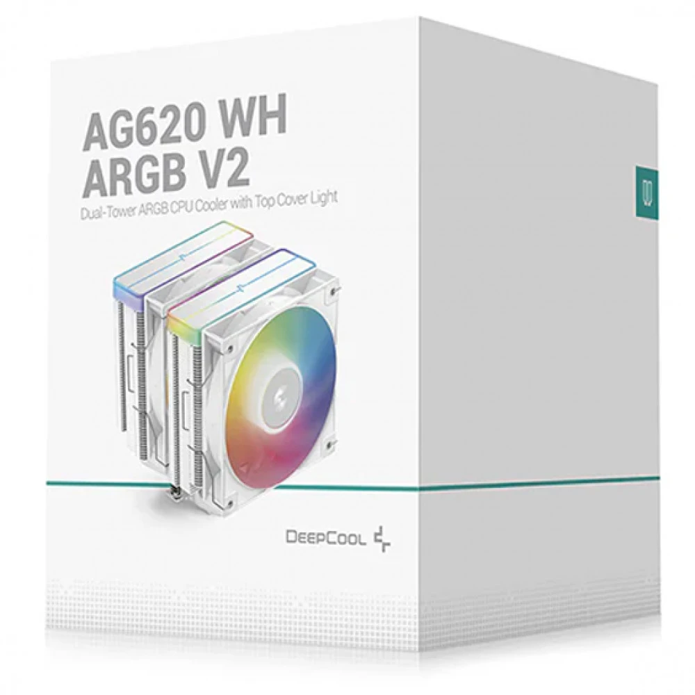 Кулер Deepcool AG620 WH ARGB V2, 2х120мм, Intel/AMD, 260W, белый — 3