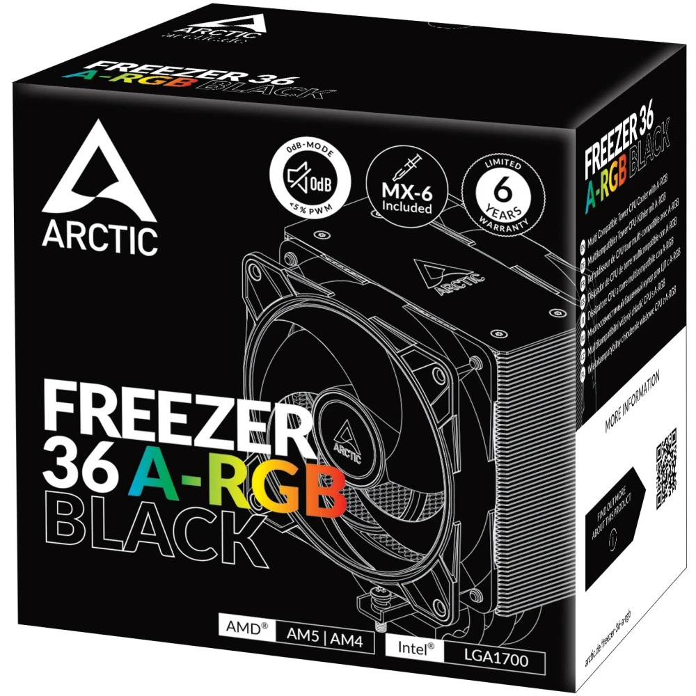 Воздушное охлаждение Arctic Freezer 36 A-RGB, 245W, чёрное — 4