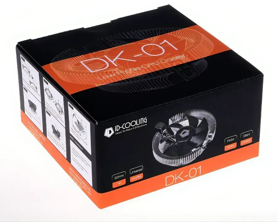 Воздушное охлаждение ID-Cooling DK-01S, 65W, 8см вентилятор