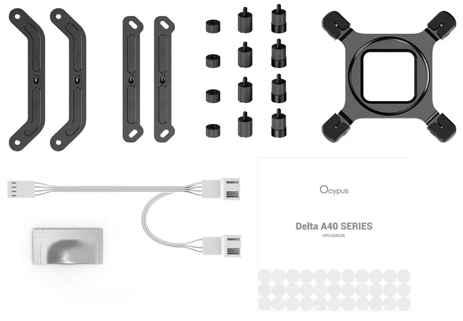 Воздушное охлаждение Ocypus Delta A40 Elite Dual, белый — 5