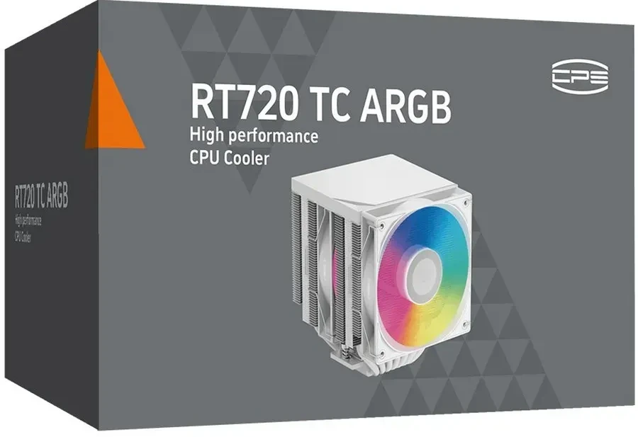 Воздушное охлаждение PCCooler RT720 TC, ARGB, TDP 270W, белый — 5