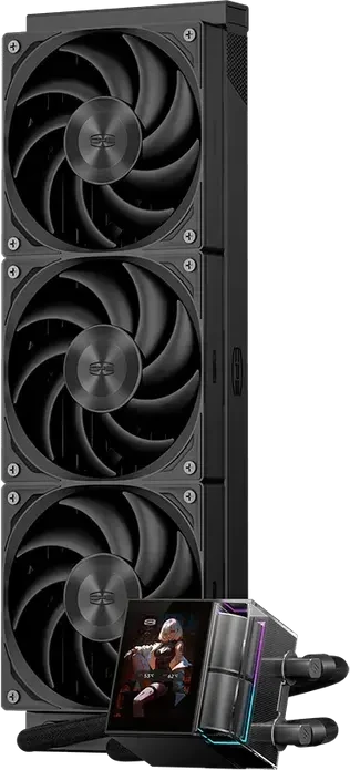 Жидкостное охлаждение PCCooler DS360 ARGB Display, черное