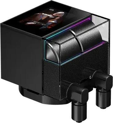 Жидкостное охлаждение PCCooler DS360 ARGB Display, черное — 3
